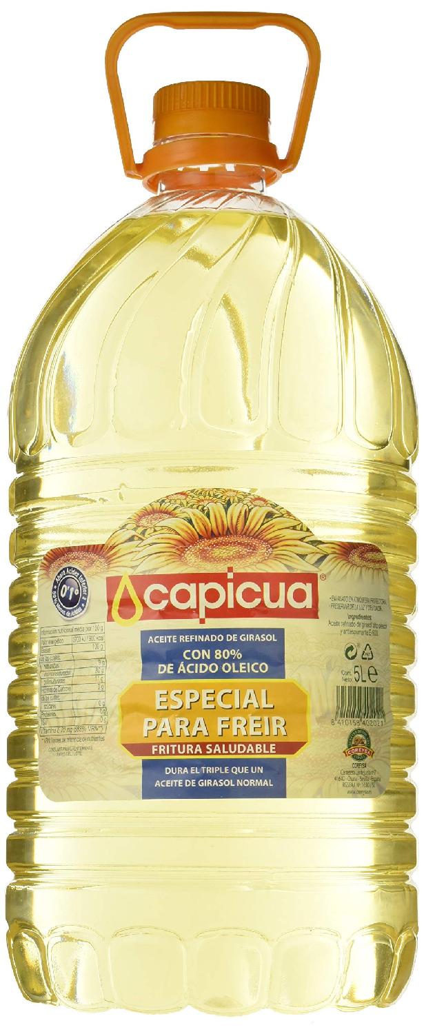 aceite de girasol alto oleico 80% capicua 5 l