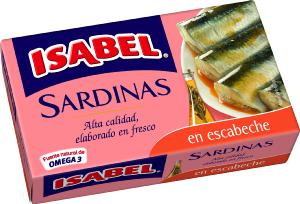 sardinas escabeche isabel 81 g