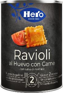 pasta al huevo ravioli c/carne hero 420 g