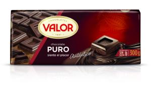 chocolate puro valor 300 g
