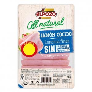 jamon cocido all natural elpozo 90 g