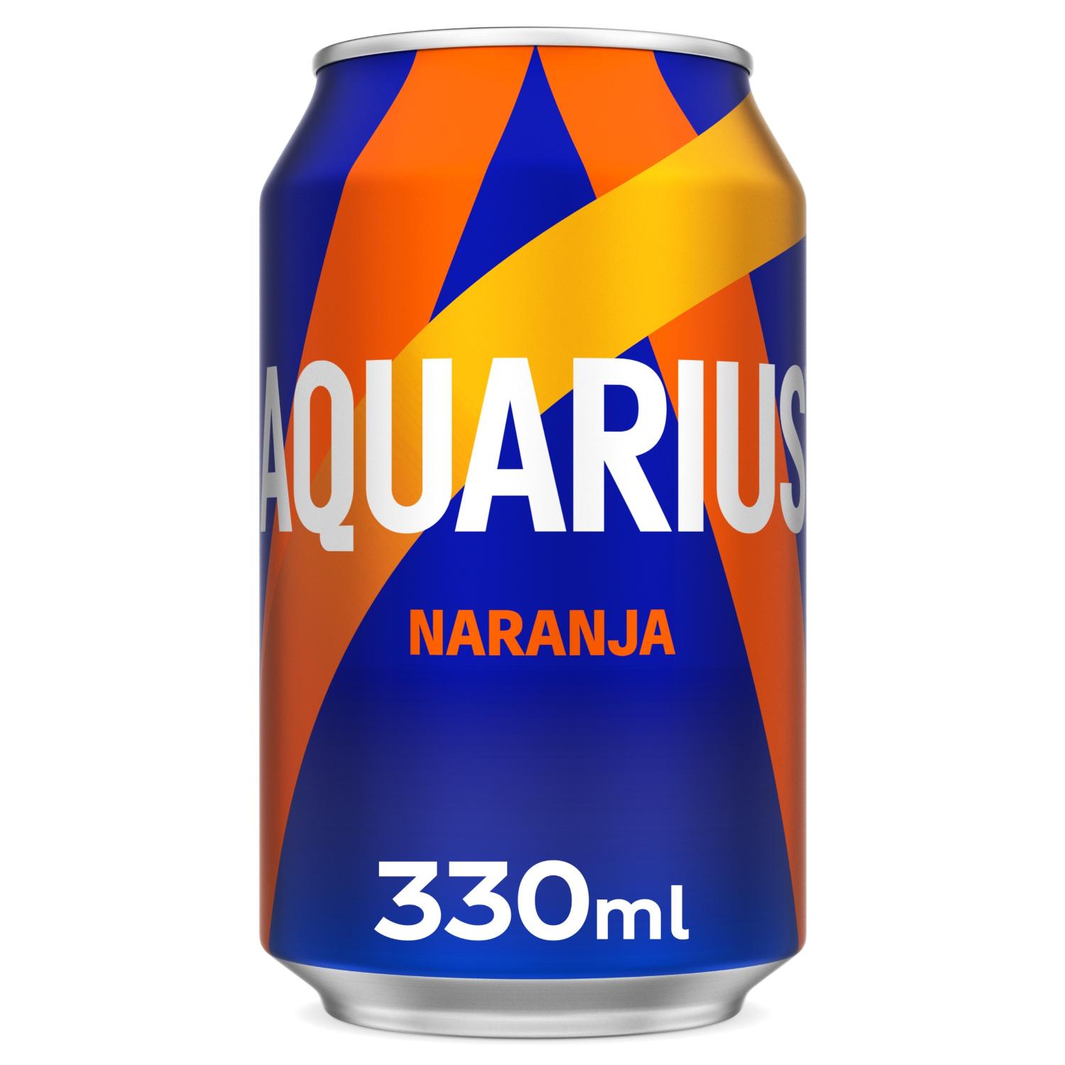 bebida isotonica nar aquarius lata 33 cl