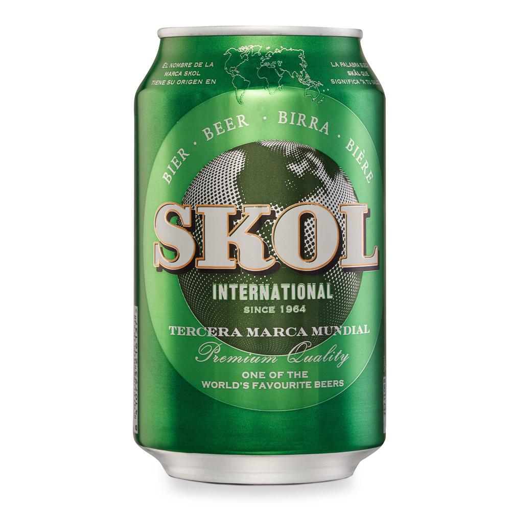 cerveza skol lata 33cl 4.6º