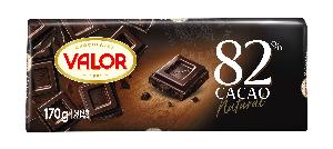 chocolate negro 82% valor 170 g