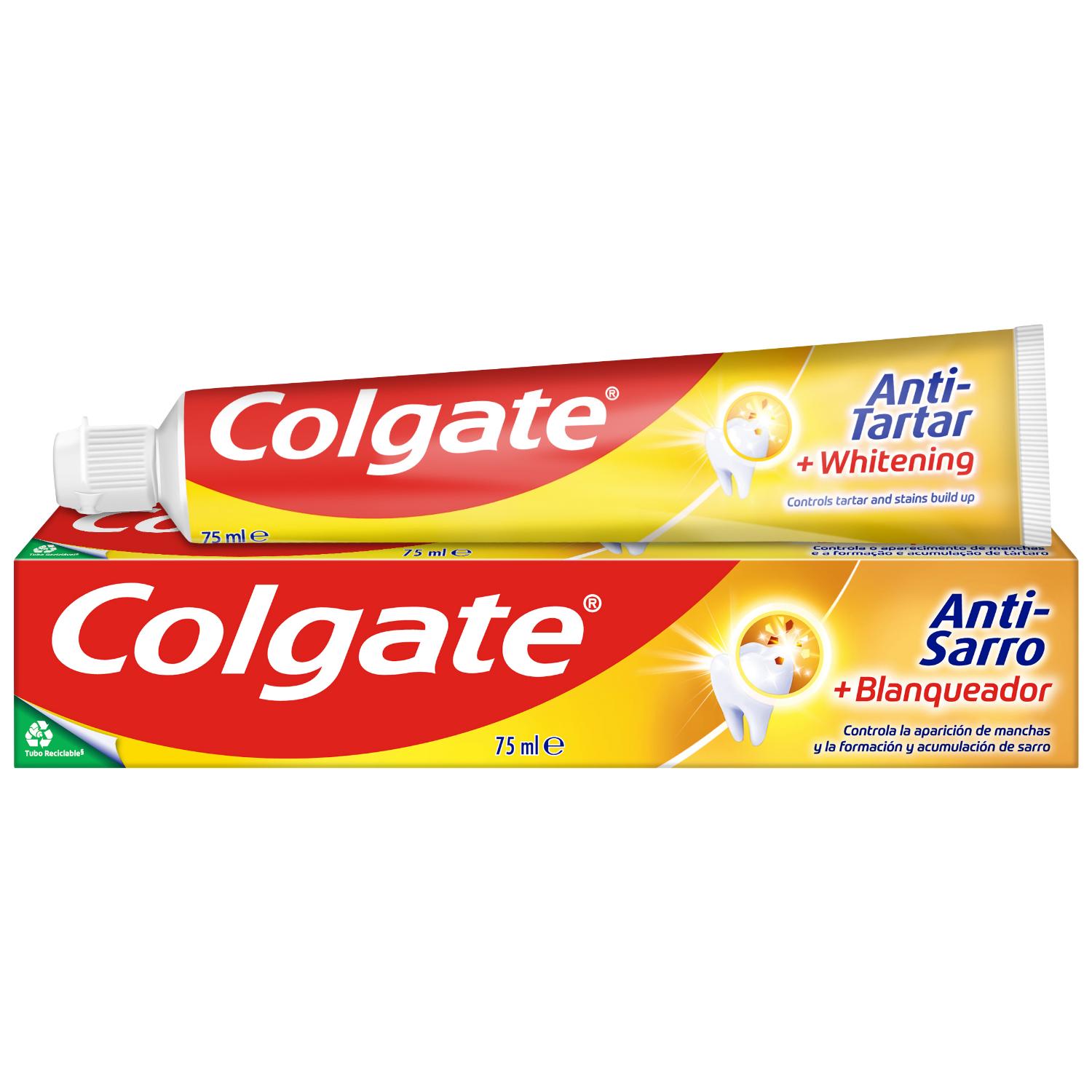 dentifrico  colgate antisarro + blanq. 75ml