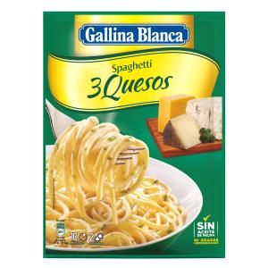 ideas al plato spaghetti 3 quesos g.blanca 175g