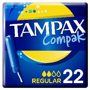tampones compak regular tampax 22 u.