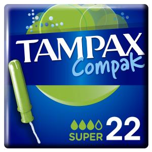 tampones compak super tampax 22 u.
