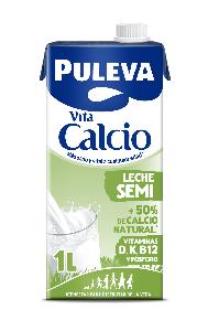 leche puleva calcio semi brick 1l