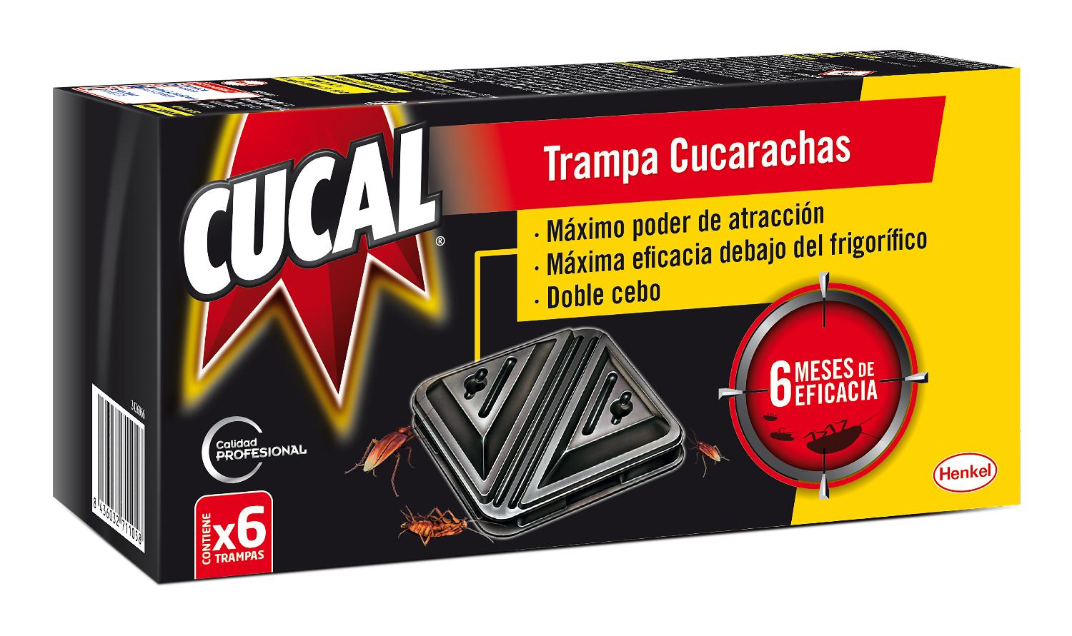 insecticida cucal cebo cucas 6 trampas 