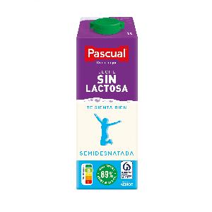 leche semidesnatada s/lactosa pascual 1l