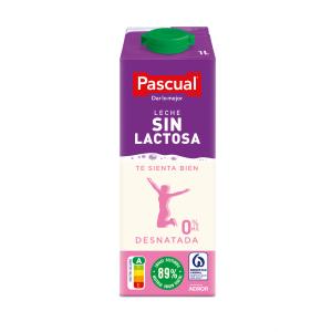 leche desnatada s/lactosa pascual 1 l