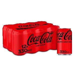 refresco zero coca cola lata 33 cl p-12