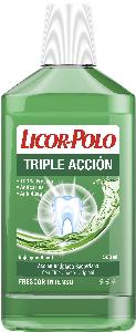 enjuague bucal verde triple accion licor del polo 500 ml