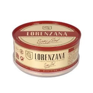 mantequilla sin sal lorenzana lata 250 g