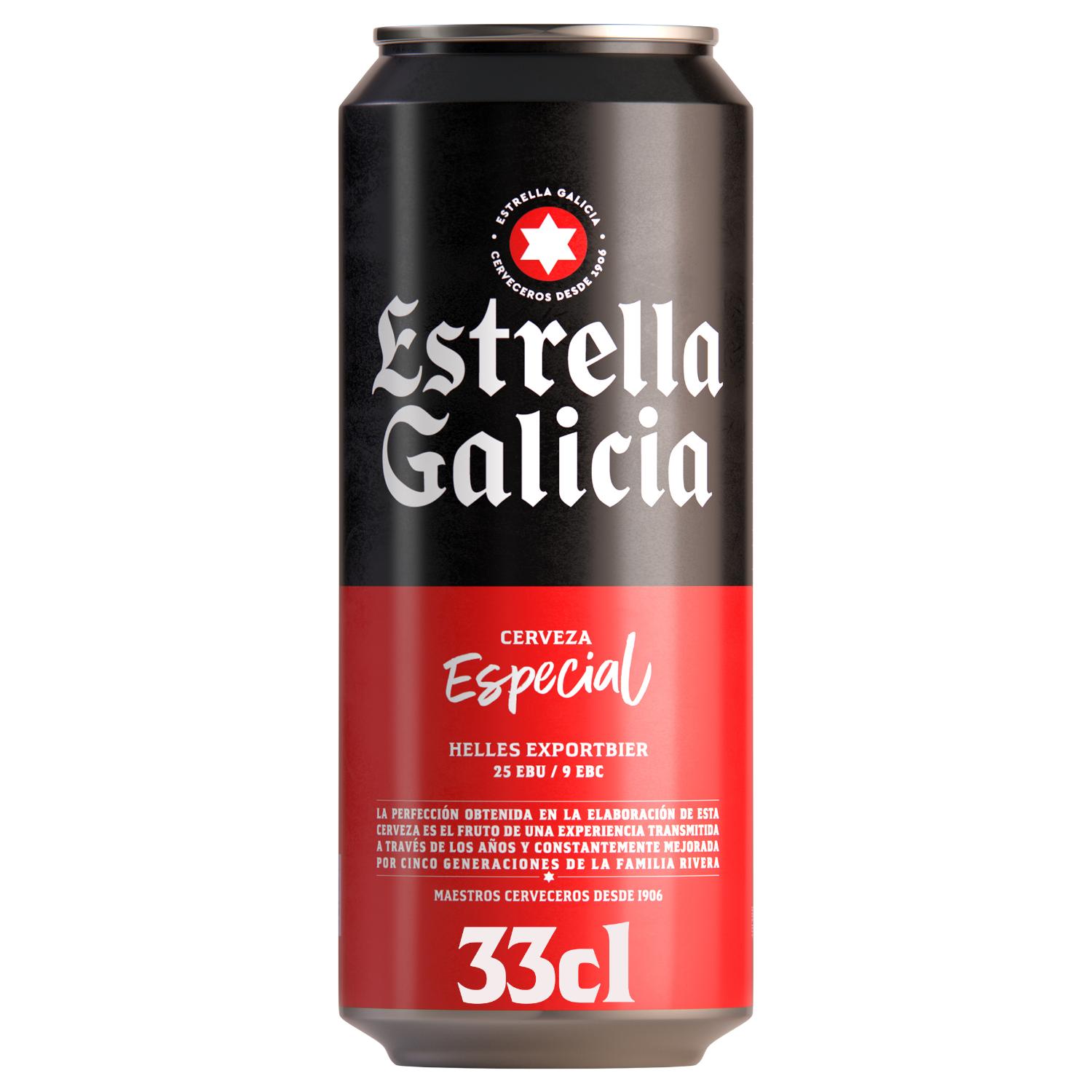 cerveza estrella galicia lata 33 cl