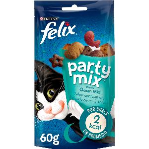 comida gatos party mix ocean felix 60 g