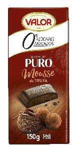 chocolate puro mousse trufa s/azucar valor 150 g