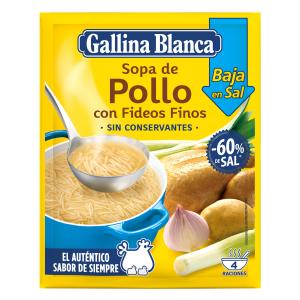 sopa pollo c/fideos b/sal g.blanca 68g