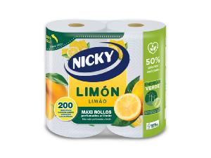 papel cocina maxi limon nicky 2 u.