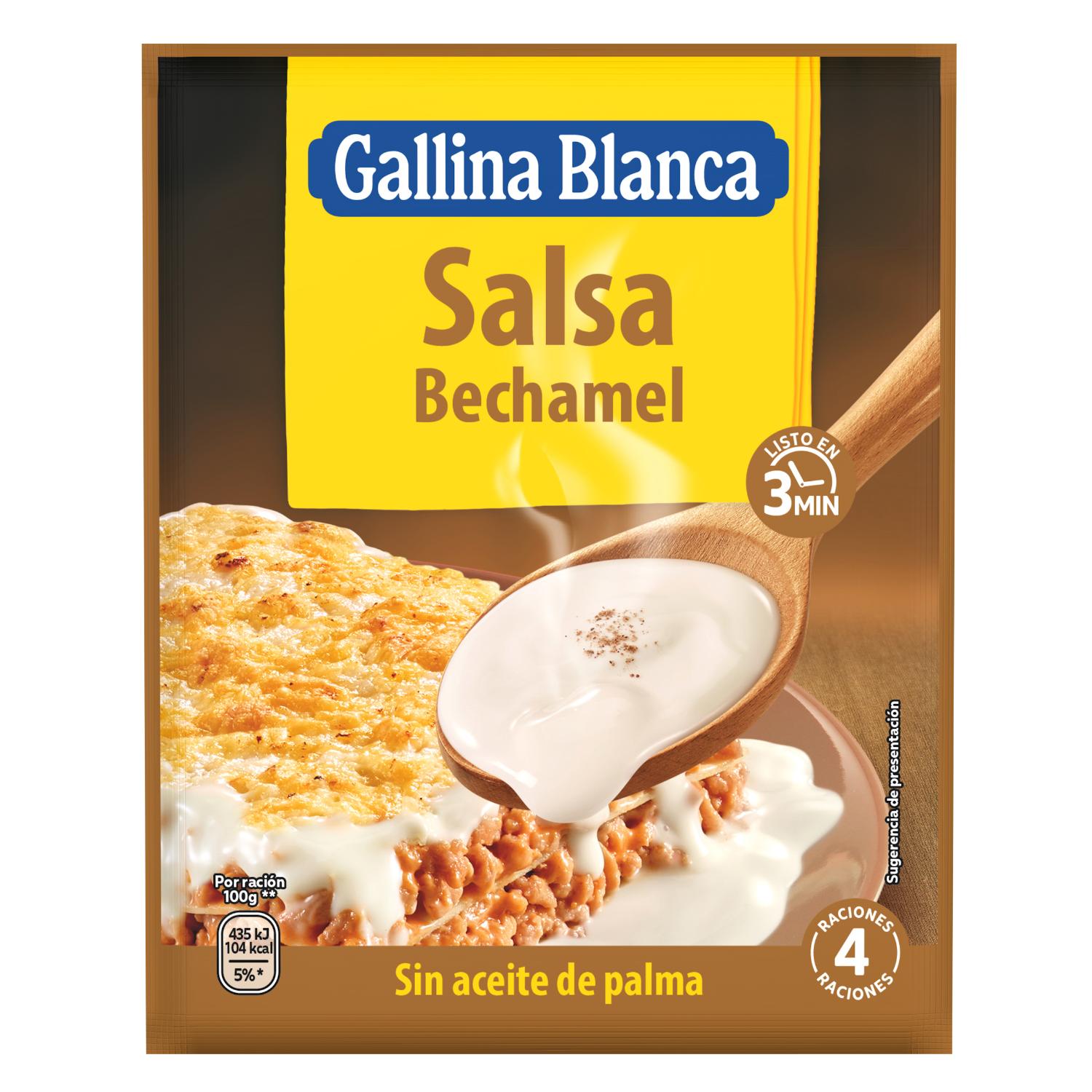 salsa bechamel gallina blanca 39 g salsa bechamel gallina blanca 39 g