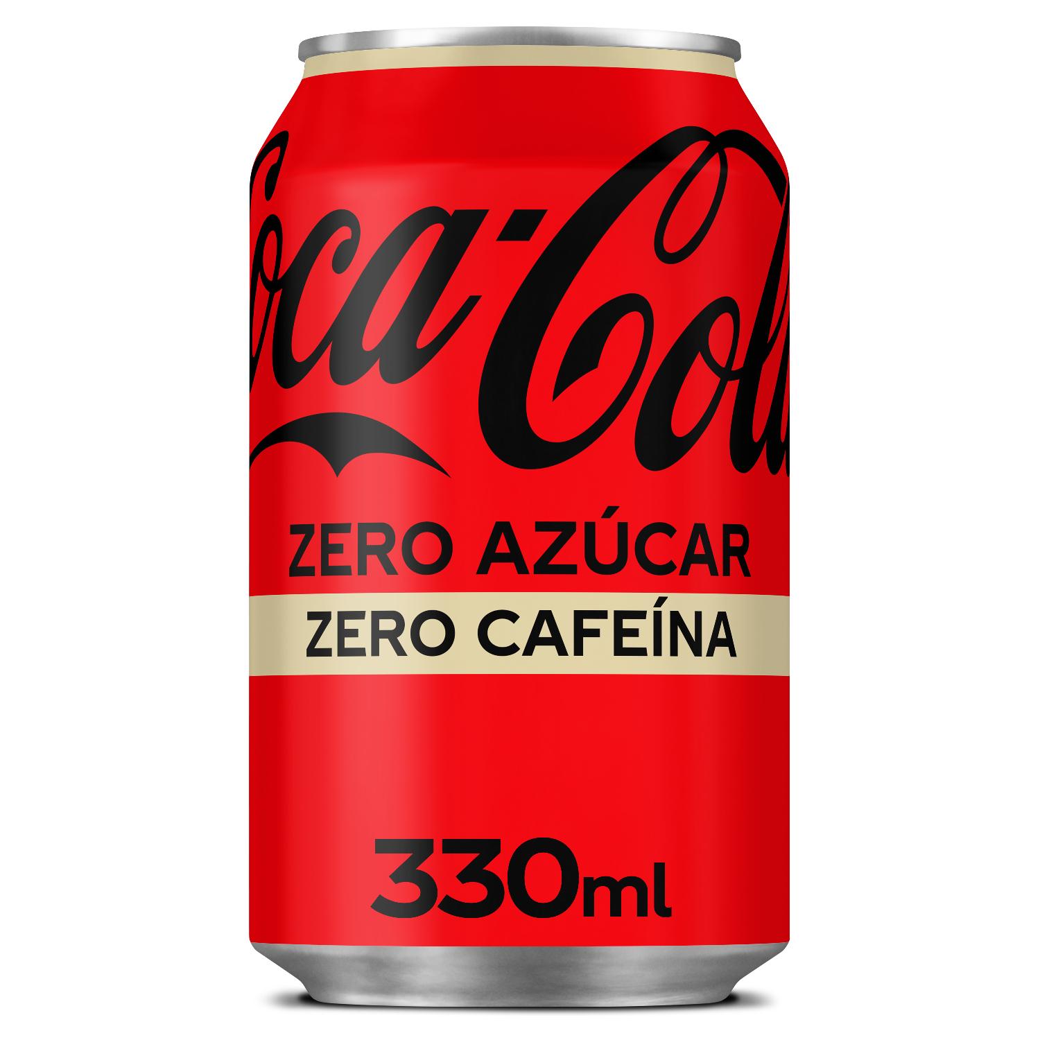 refresco zero zero coca cola lata 33 cl