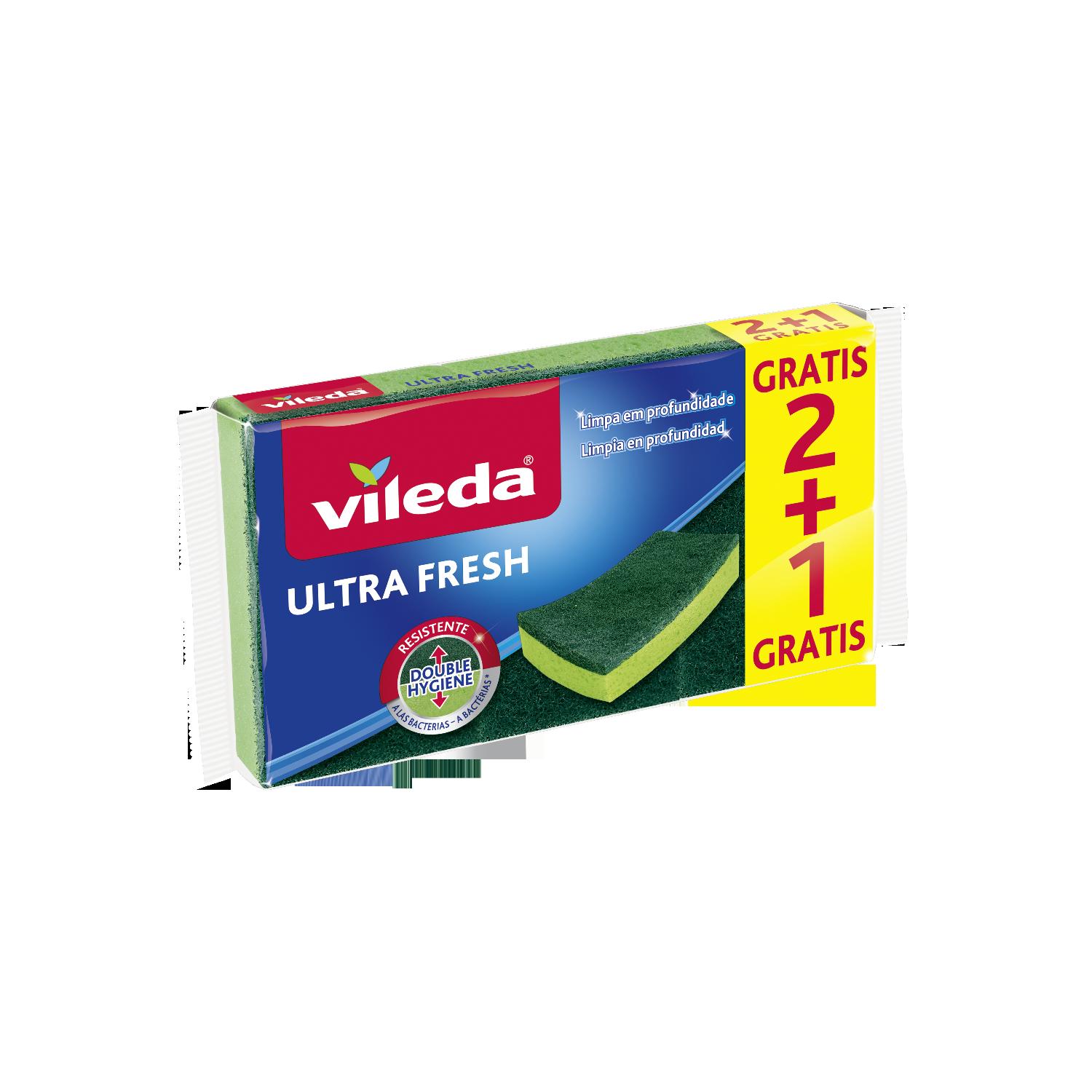 estropajo vileda ultrafresh 2+1u