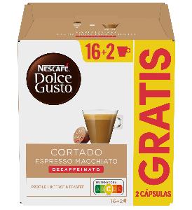 cafe cortado descafeinado dolce gusto capsulas 99,2 g 16 u.