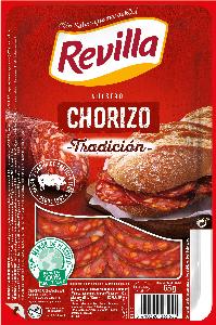 chorizo tradicional revilla lonchas 65g 1€