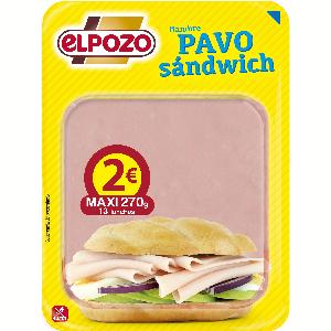 fiambre pavo sandwich elpozo loncha 340g
