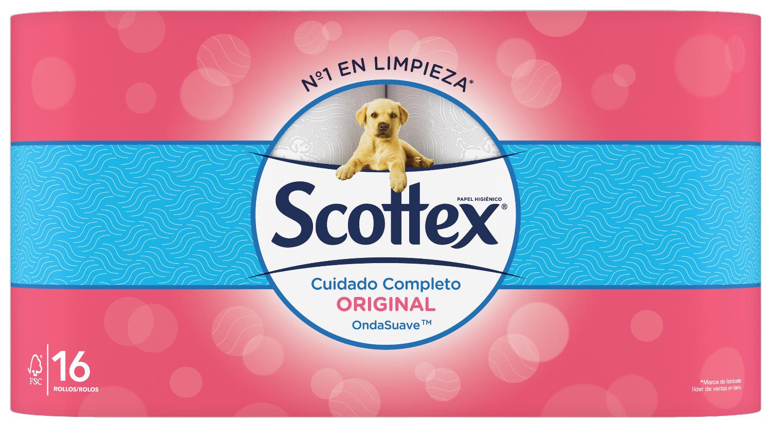 papel higienico original scottex 16 u.