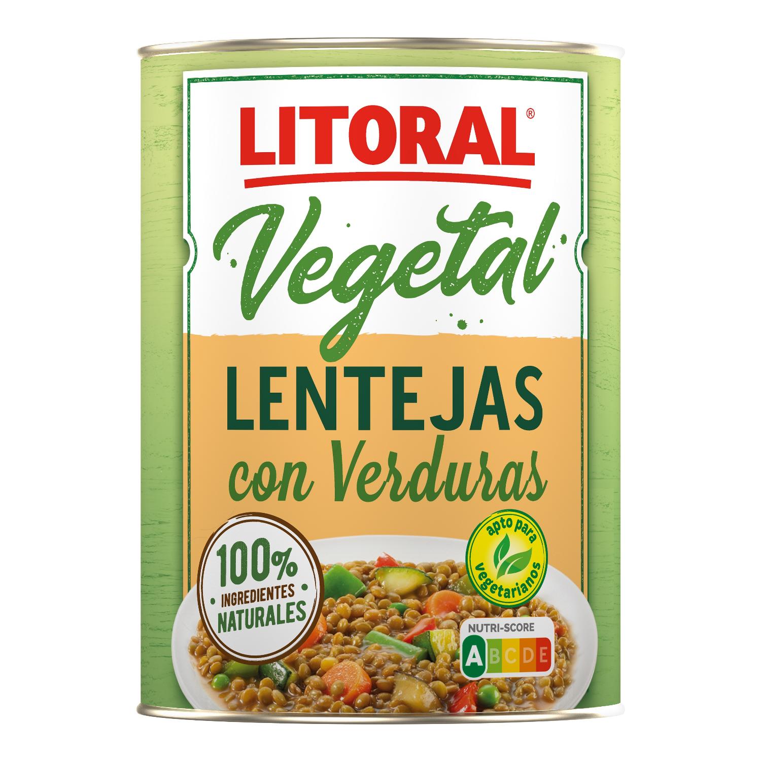 lentejas c/verduras litoral 430 g lentejas c/verduras litoral 430 g