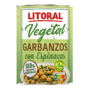 garbanzo c/espinacas litoral 425 g