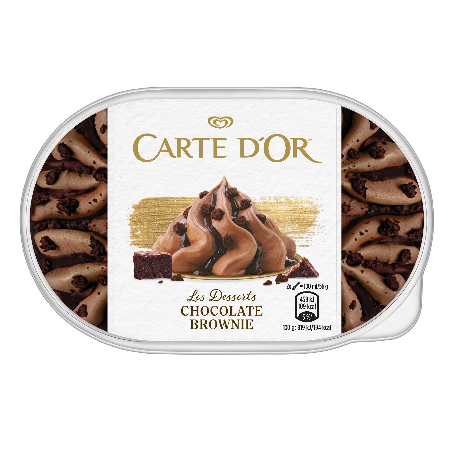 helado carte d´or sel. browinie 825ml