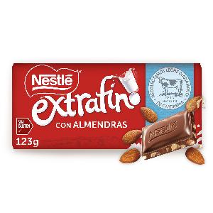 chocolate c/leche extrafino almendras nestle 123 g