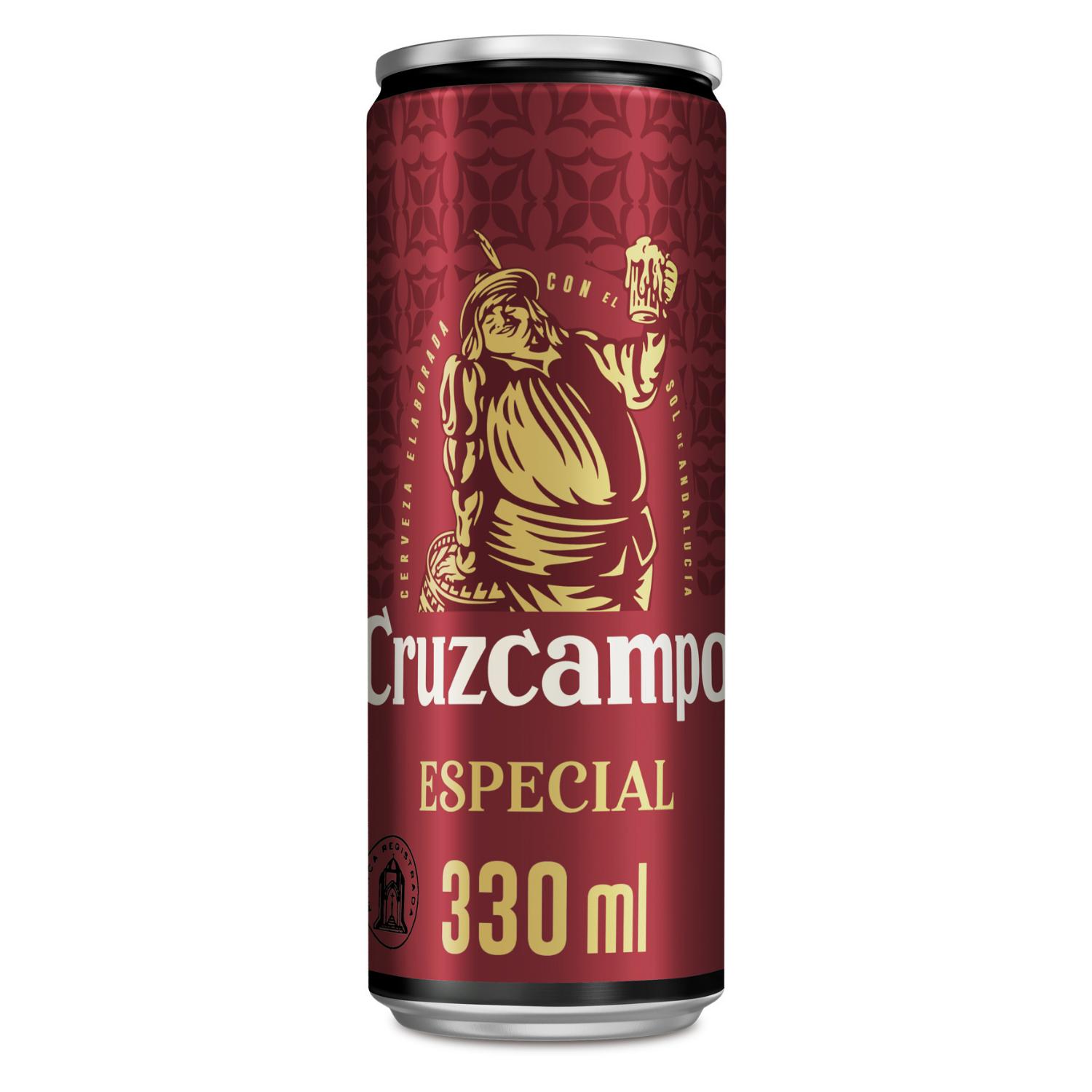 cerveza especial cruzcampo lata 33 cl