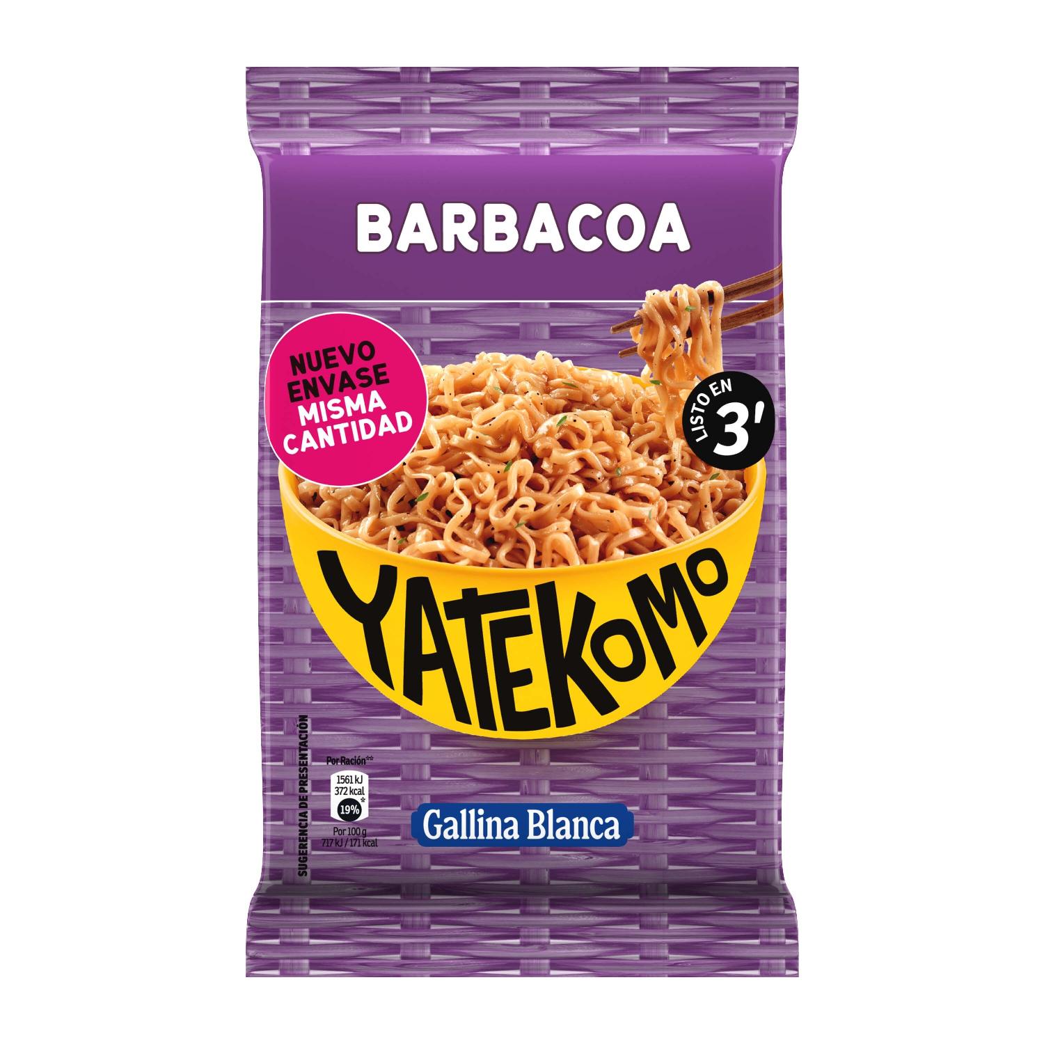 yatekomo barbacoa gallina blanca bag 82 g