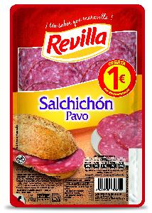 salchichon pavo revilla lonchas 70 gr 1€