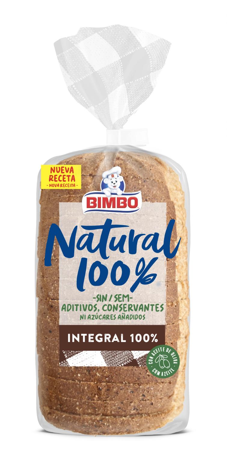 pan sandwich integral natural bimbo 450 g