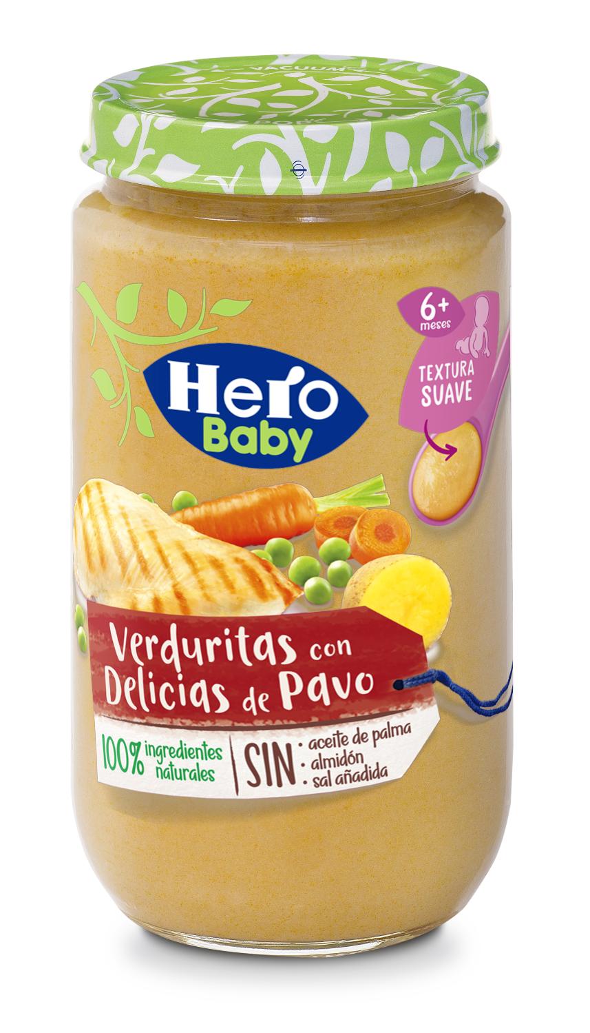 potito delicias pavo c/verduras del huerto hero 235 g