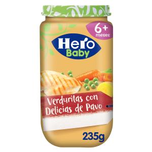 potito delicias pavo c/verduras del huerto hero 235 g