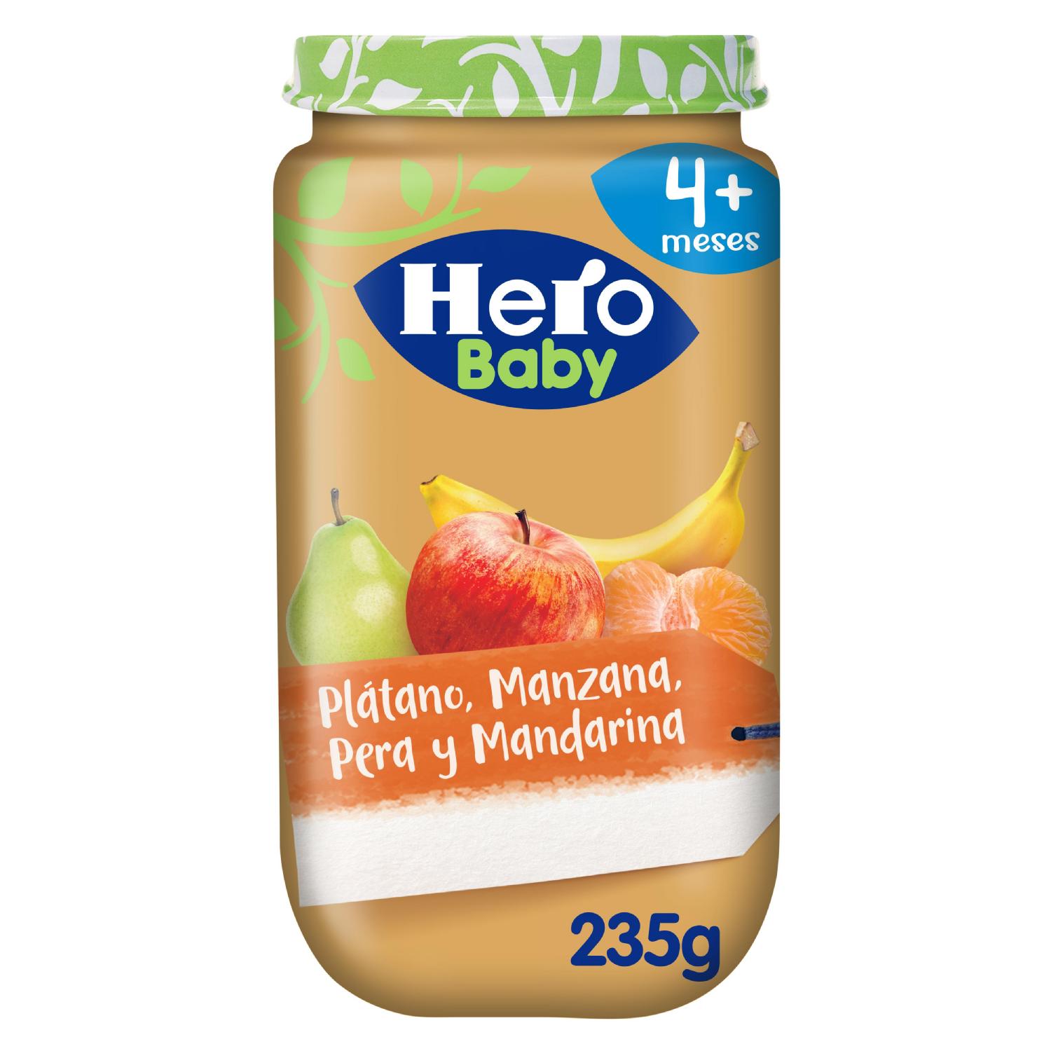 potito platano- mandar- pera hero 235 g