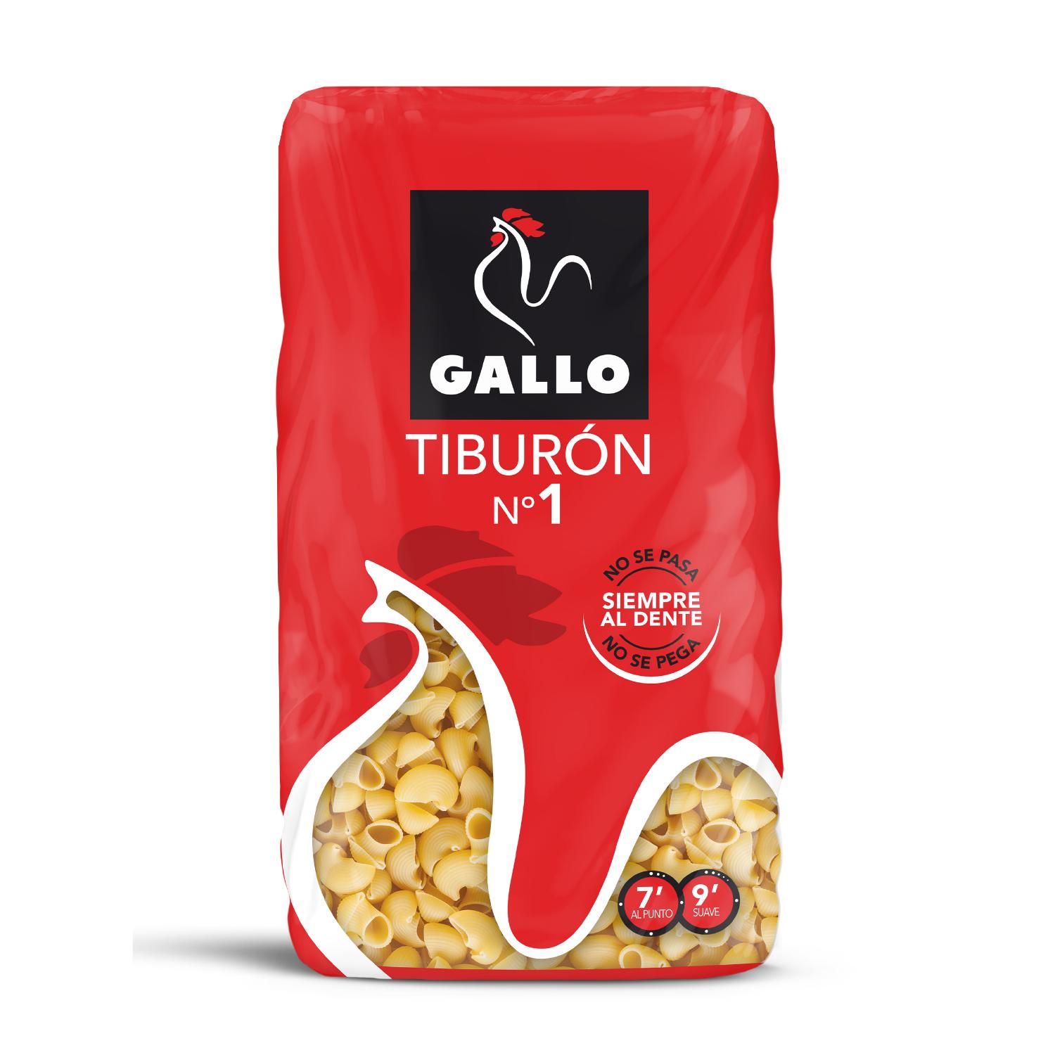 pastas tiburon 1 gallo 450gr