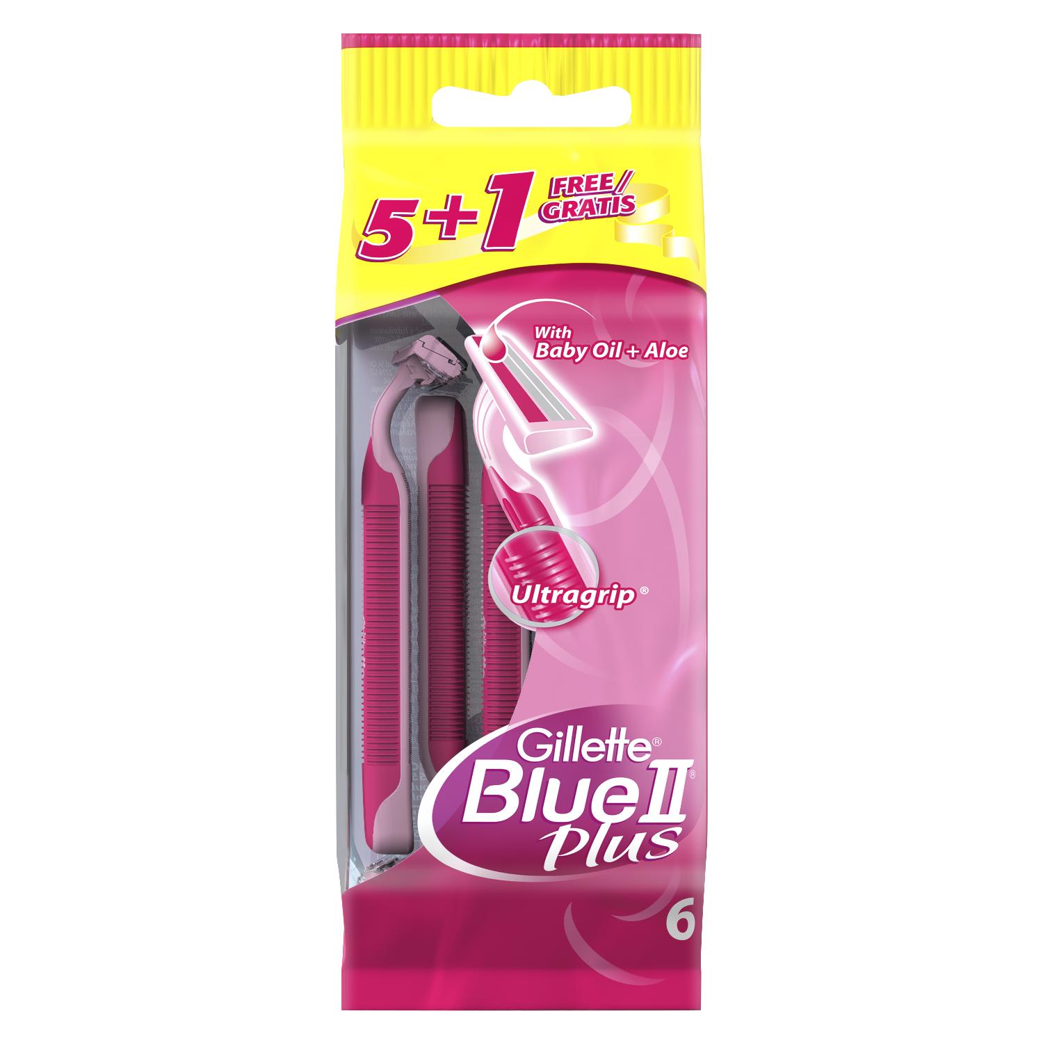 maquinilla blue ii plus woman gillette 5+1 u.