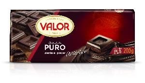 chocolate puro valor 200 g