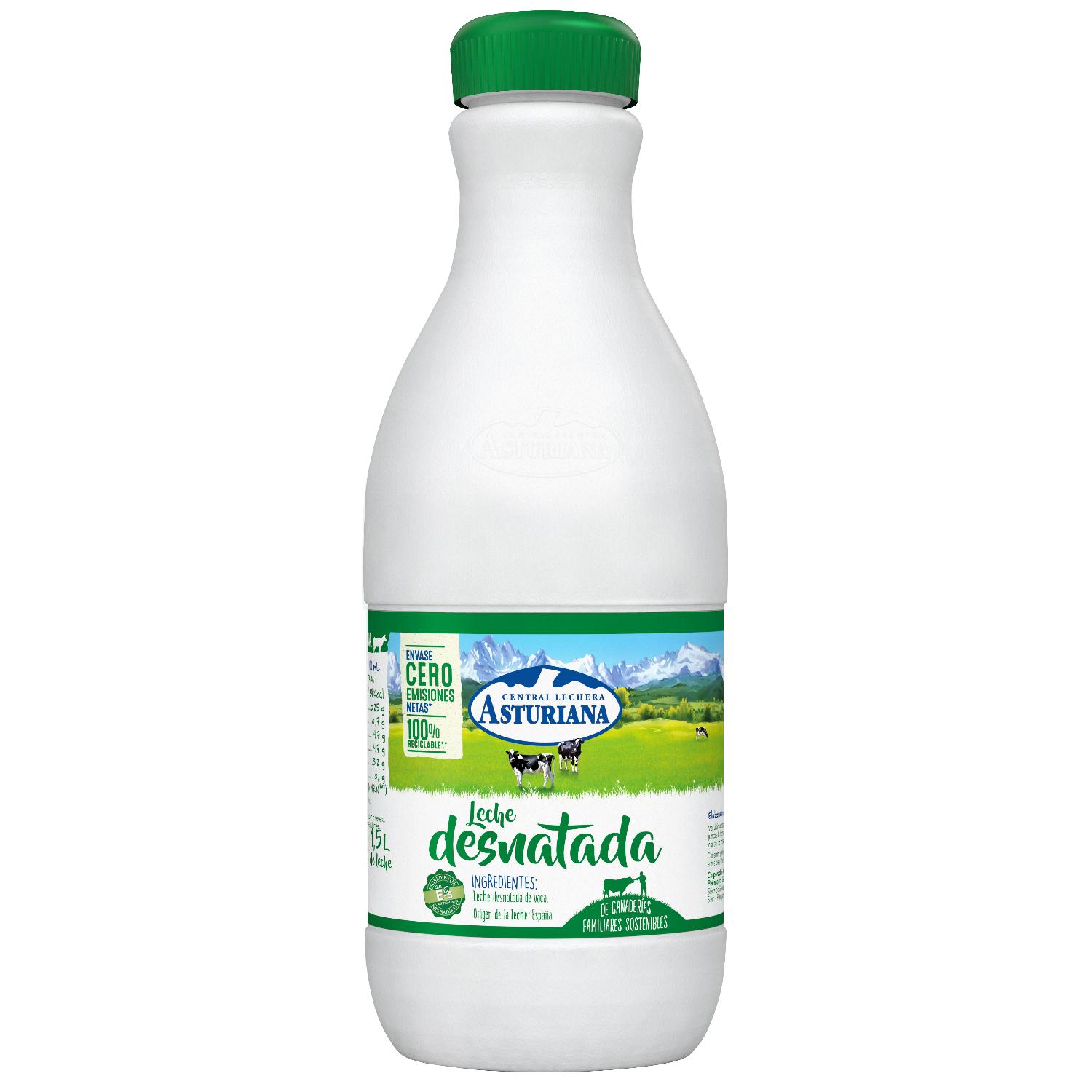 leche  asturiana desnatada botella 1,5 l