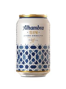 cerveza s/alcohol alhambra lata 33 cl