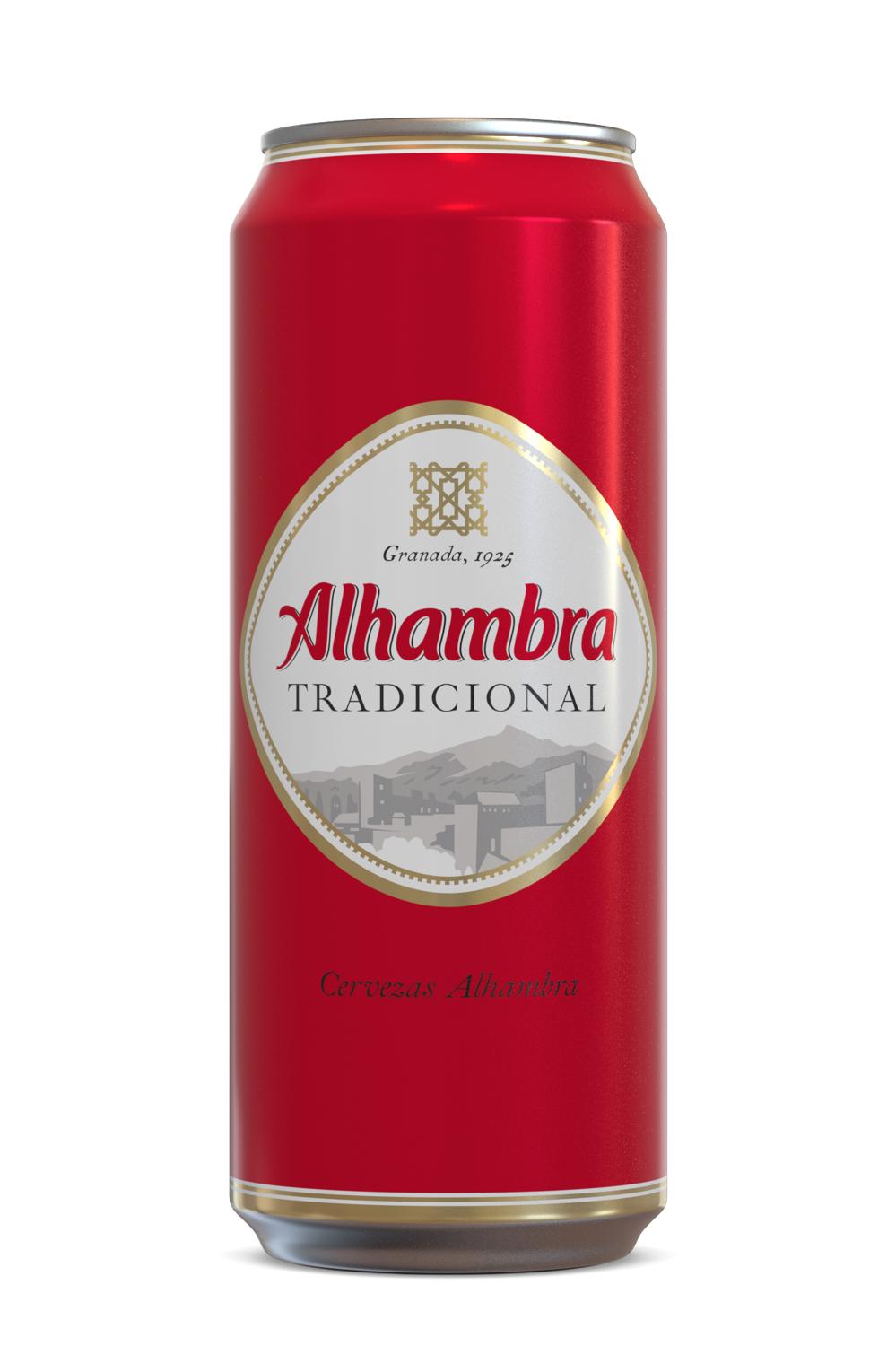 cerveza alhambra lata 50 cl