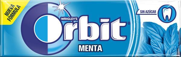 chicle menta orbit grageas 14 gr 10ud