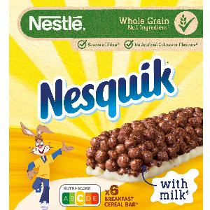 barrita cereales/leche nesquik nestle 150 g 6und